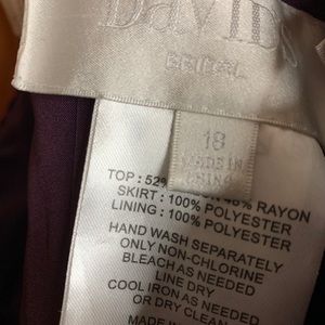 Plum bridesmaid dress